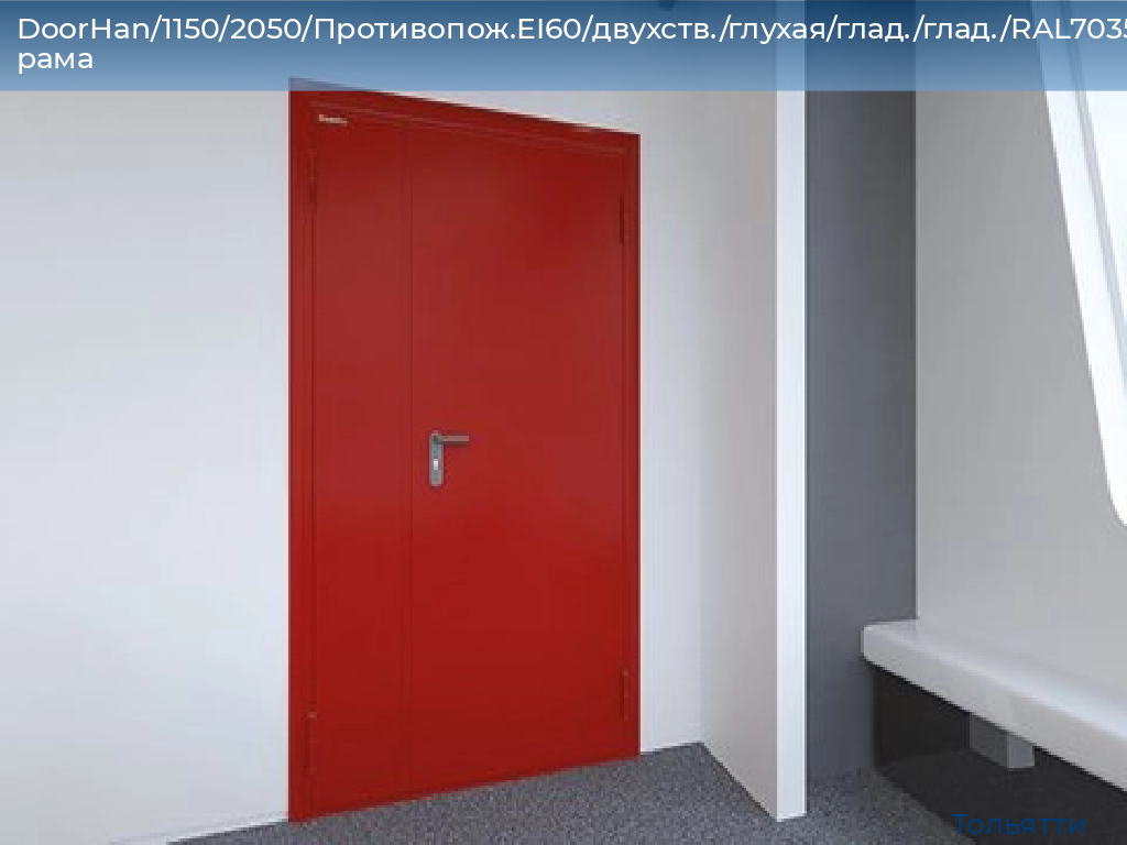 DoorHan/1150/2050/Противопож.EI60/двухств./глухая/глад./глад./RAL7035/лев./угл. рама, tolyatti.doorhan.ru