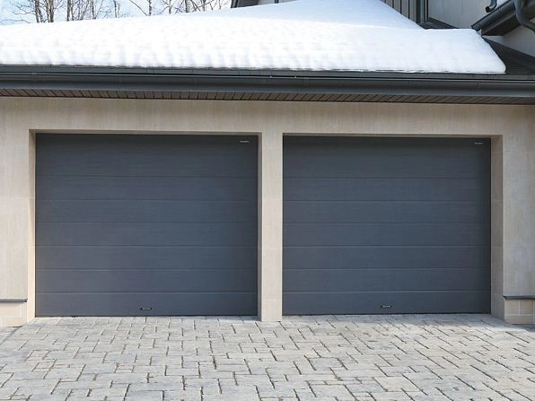 Cекционные ворота 4000х2700 мм антрацитовые DoorHan RSD02, tolyatti.doorhan.ru